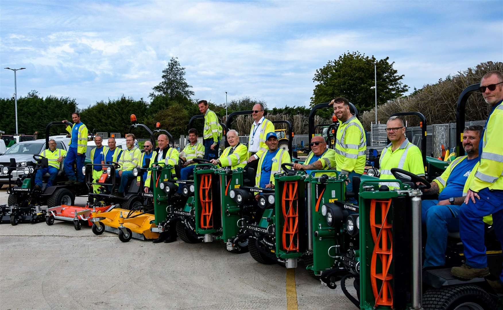 New mowers in action