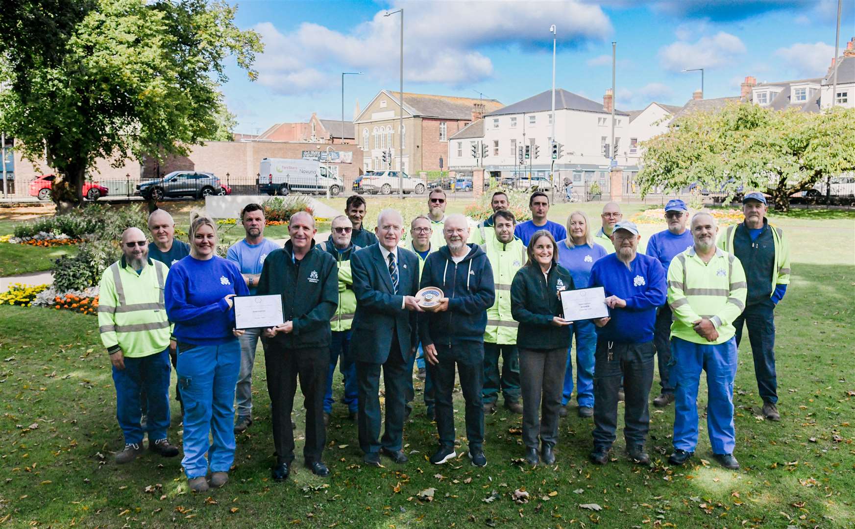 Celebrating big success at the 2025 Anglia in Bloom. Picture: West Norfolk Council