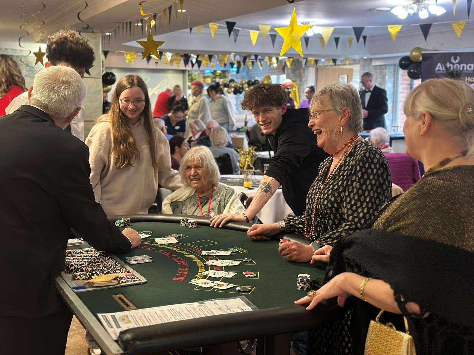 The party brought the community together for some fun